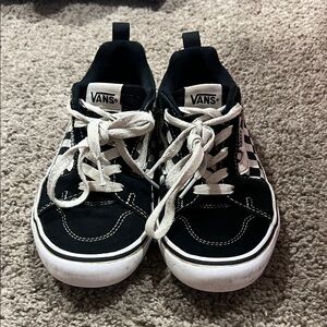 Vans Kids Black and White Sneakers